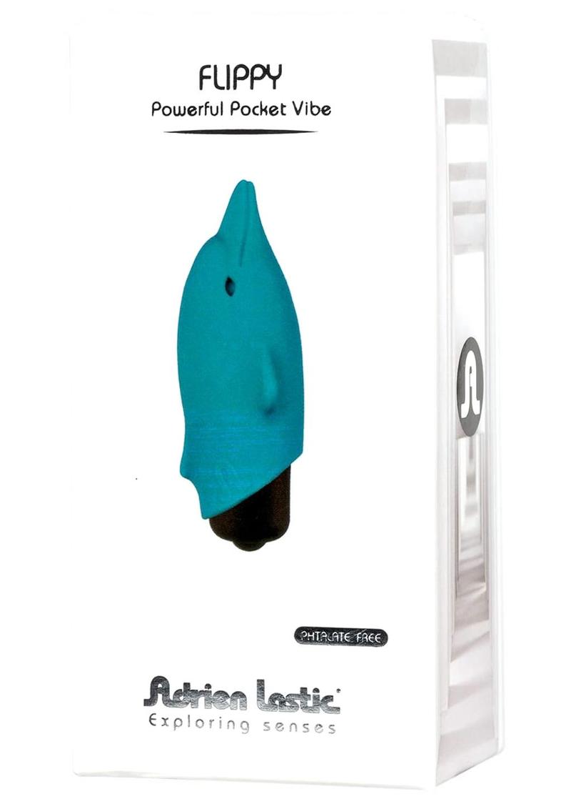 Flippy Powerful Silicone Pocket Vibrator - Blue/Teal