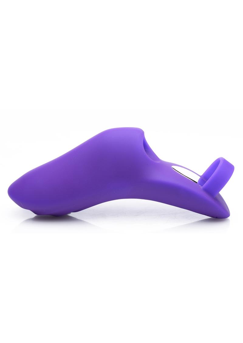 Frisky 7x Finger Bang'her Pro Silicone Rechargeable Finger Vibrator - Purple
