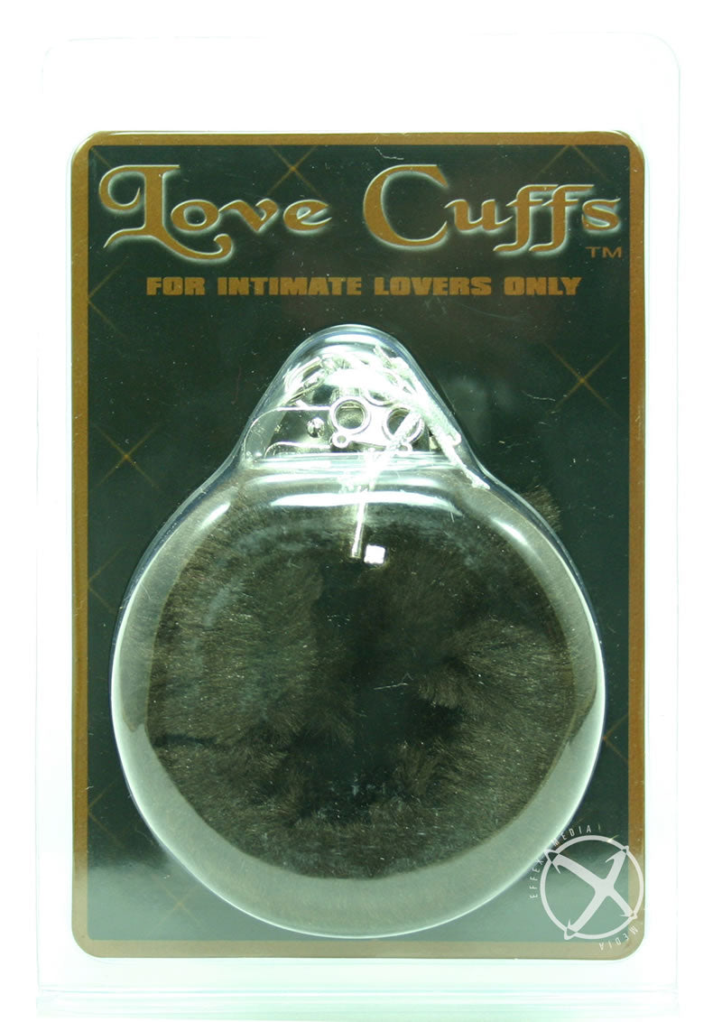 Furry Love Cuffs - Brown