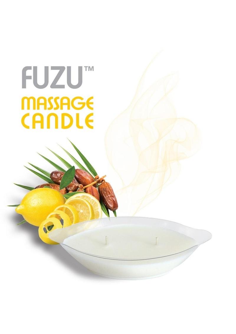 Fuzu Massage Candle Fiji Dates and Lemon Peels