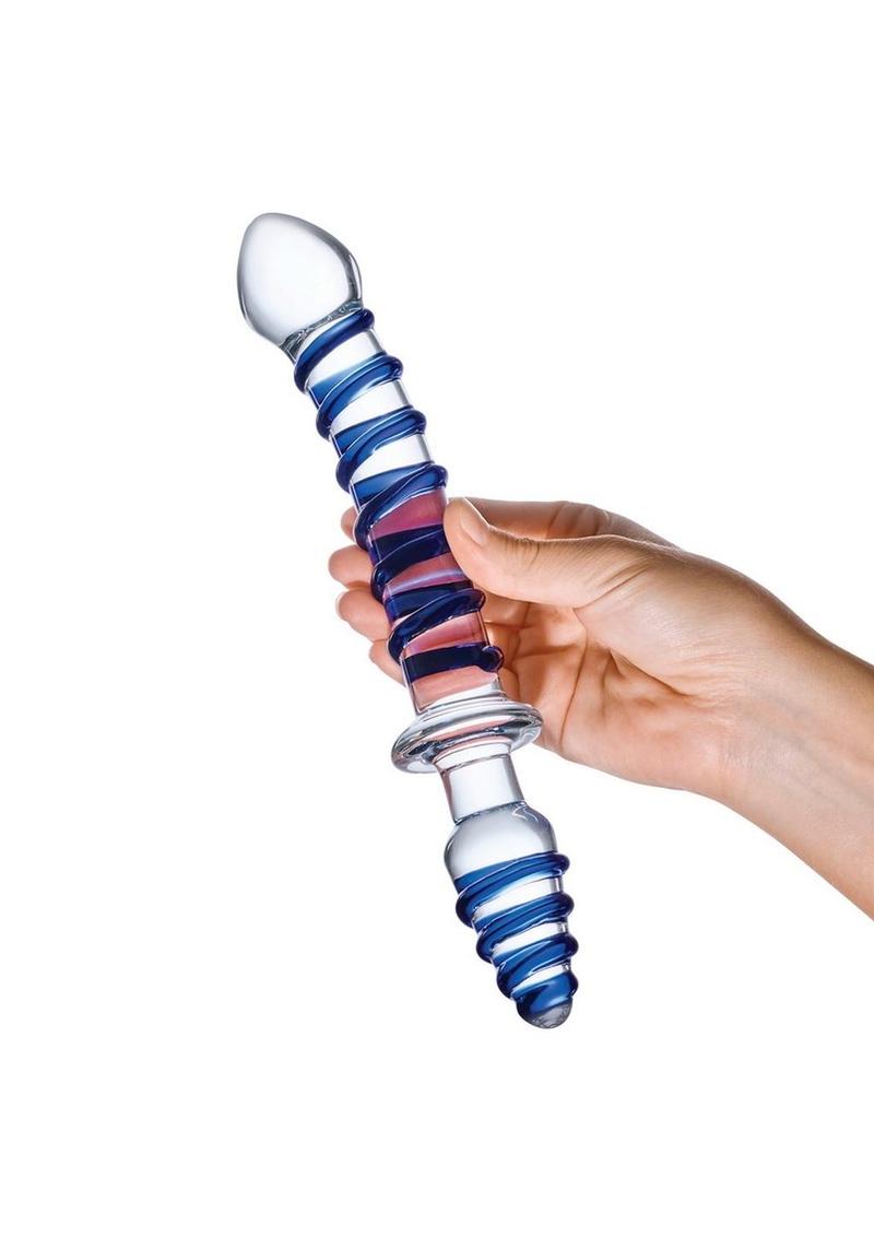 Glas Mr Swirly Double Ended Glass Dildo and Butt Plug