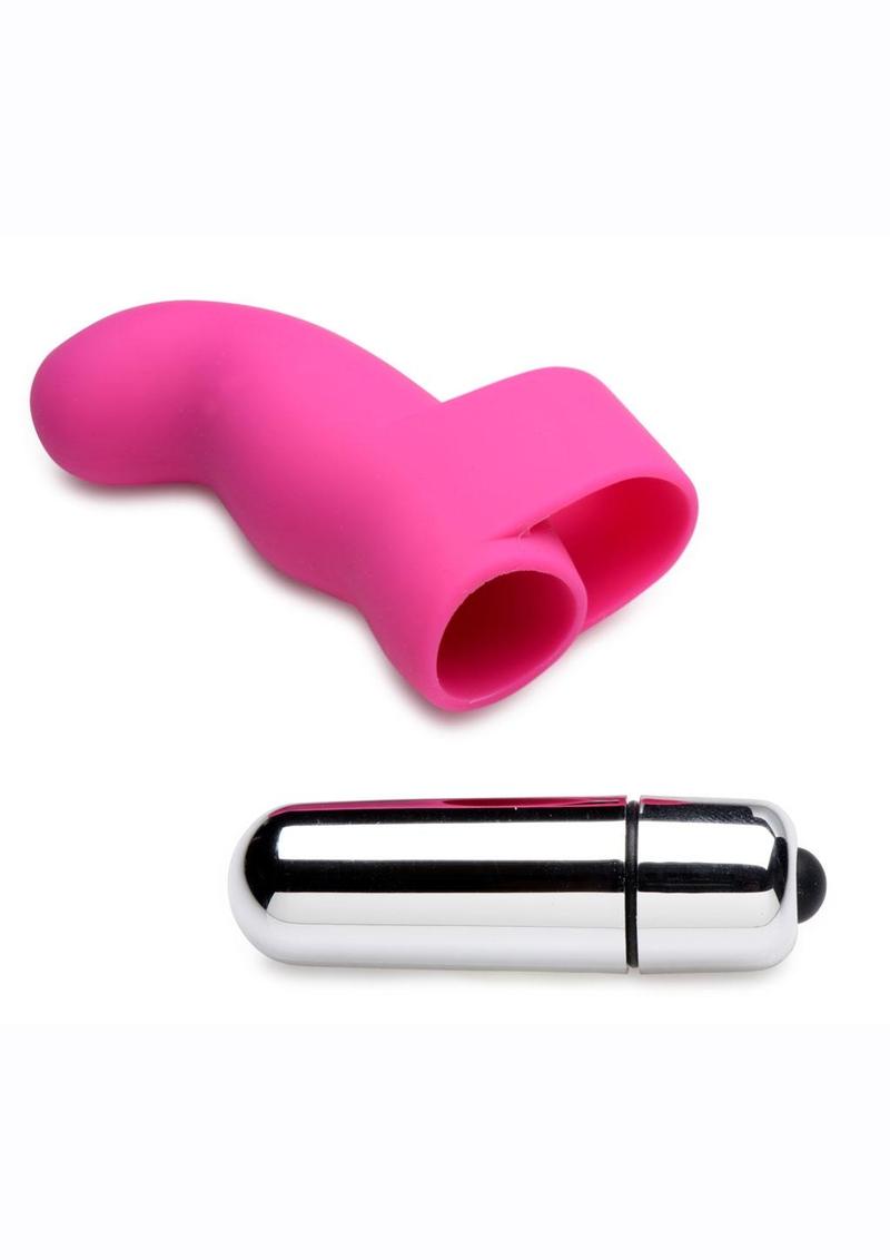 Gossip G-Thrill Silicone Finger Vibrator with Full Size Bullet