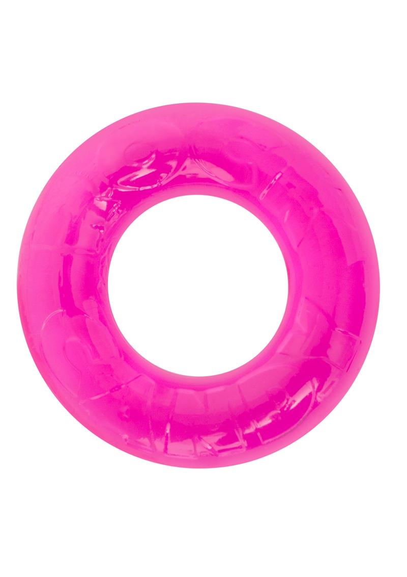 Gummy Cock Ring - Pink - One Size