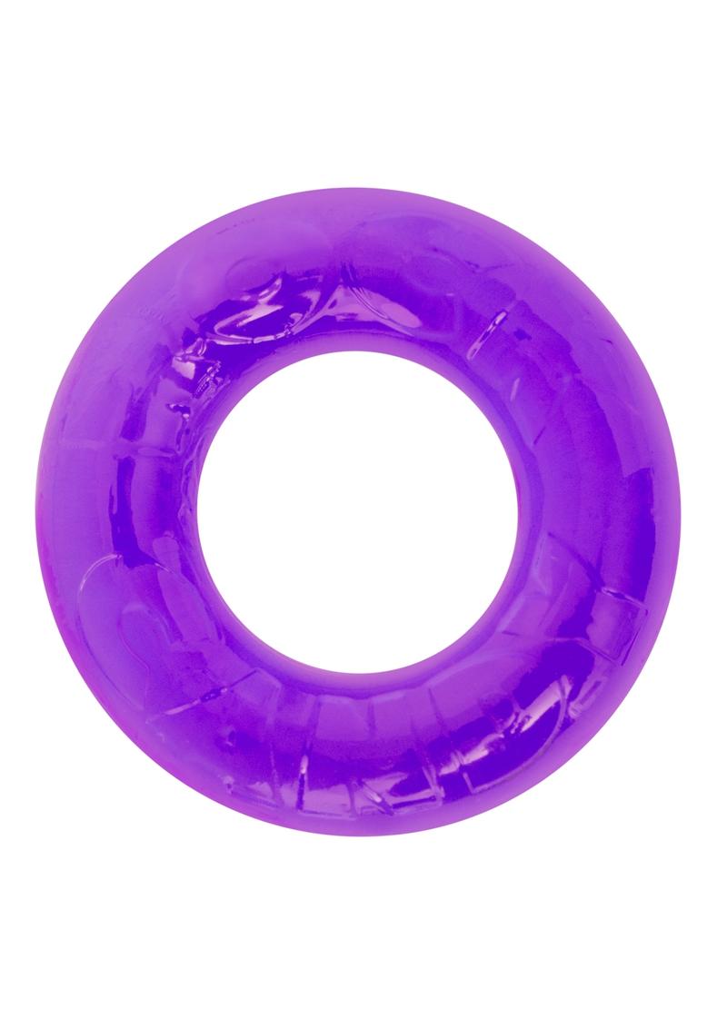 Gummy Cock Ring - Purple - One Size