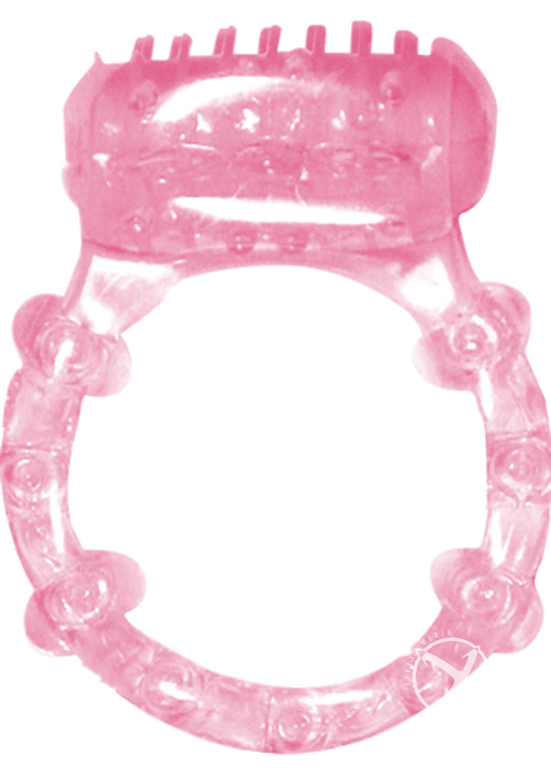 Humm Dinger Vibrating Cockring - Magenta/Pink