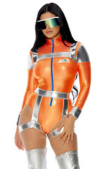 Sexy Space girl orange  Suit