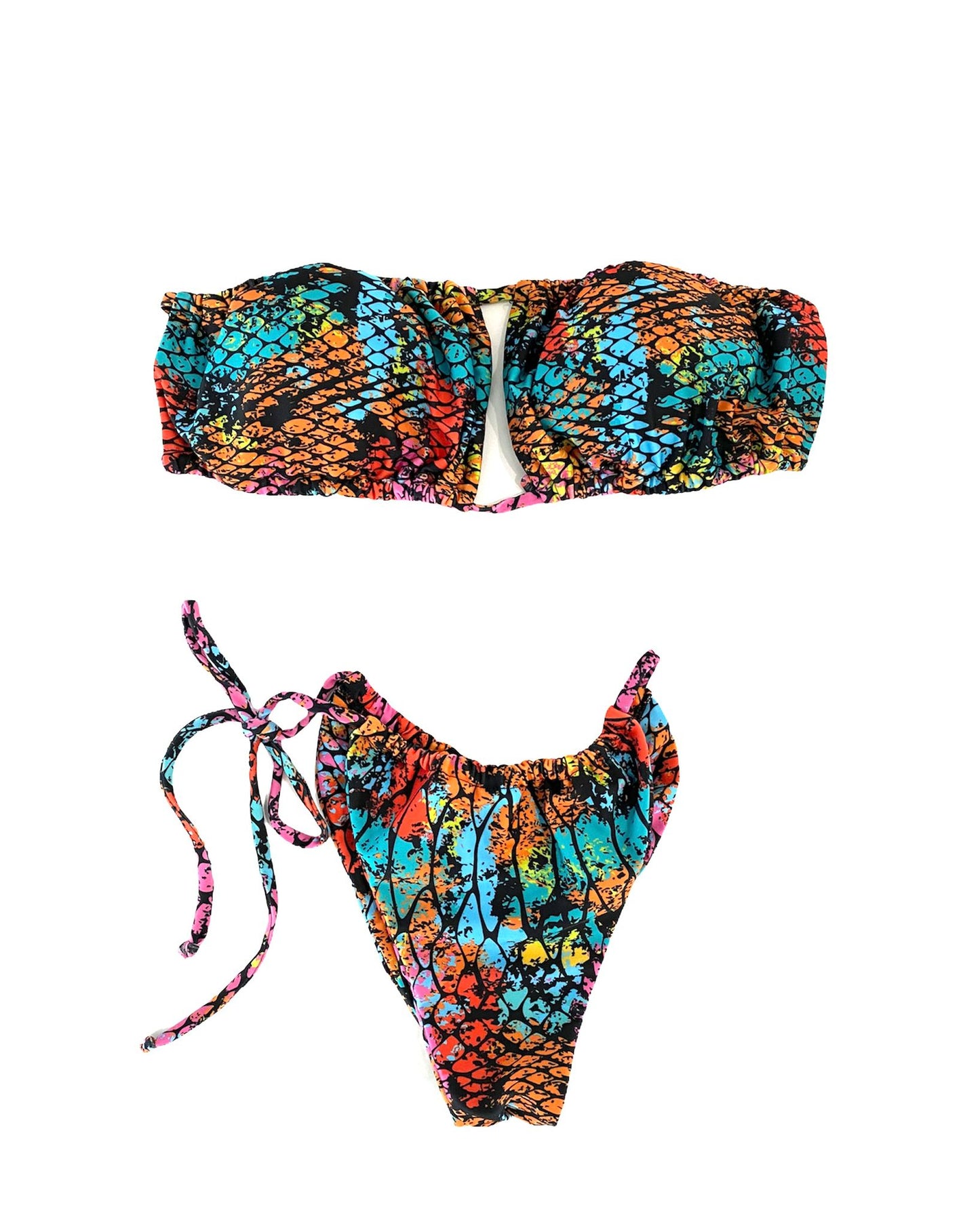 Bikini Color Snake Print Made in Colombia