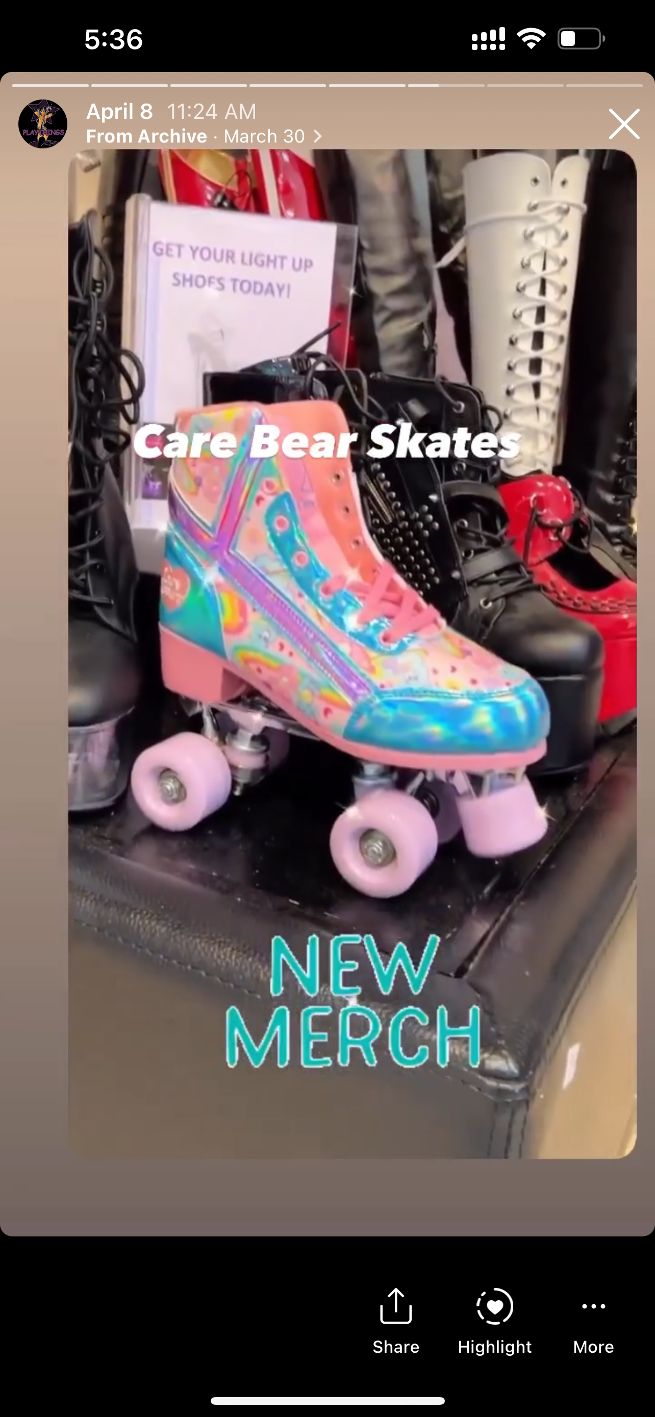 Retro Skates Care Bears