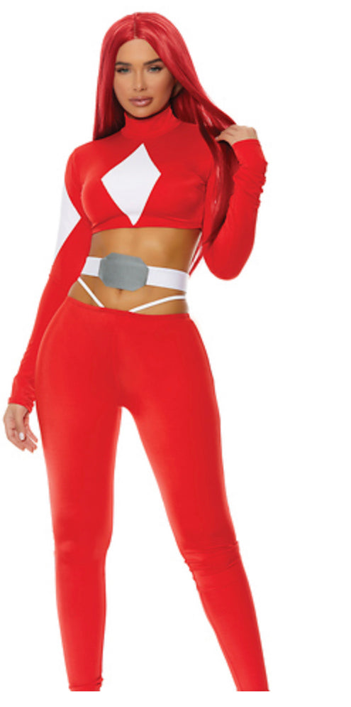 red power ranger costume woman