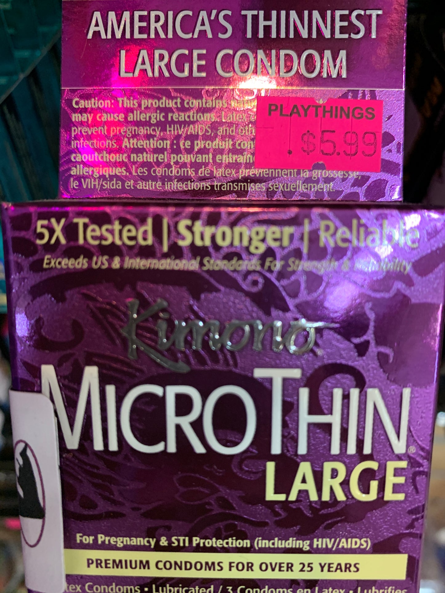 Micro thin Large Condoms Kimono Brand 3pack