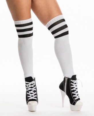 3 stripes Athletic Knee High Stockings