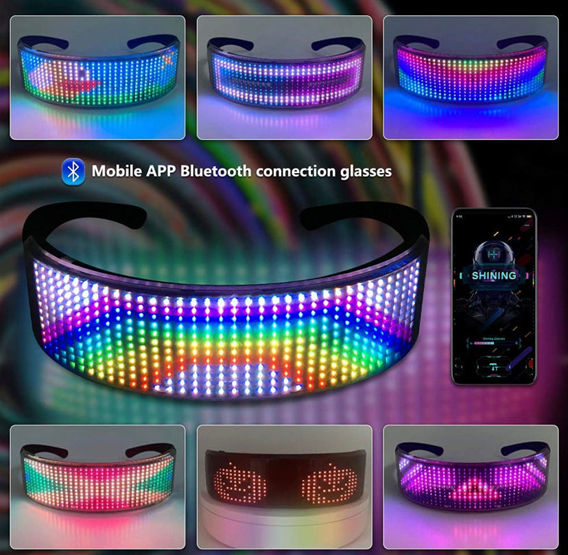 Light Up Glasses LED Programmable