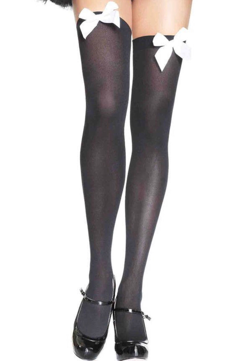 Bow Thigh High Stockings All Colors