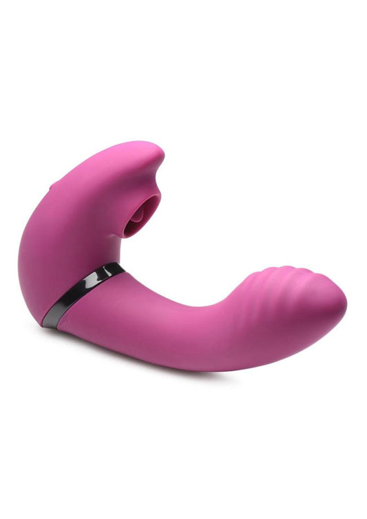 Inmi 7x Swivel Licker 180 Rotating Silicone Licking Vibrator - Pink