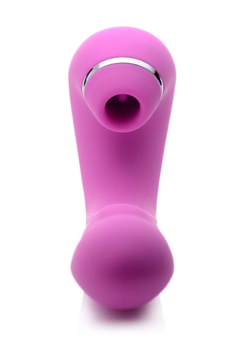Inmi Shegasm 5 Star Tapping Silicone Rechargeable G-Spot Vibrator with Suction