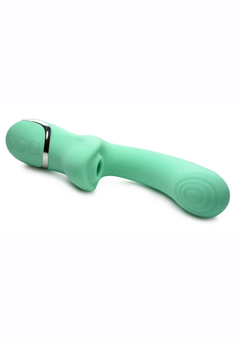 Inmi Shegasm Minty Rechargeable Silicone Suction Rabbit Vibrator