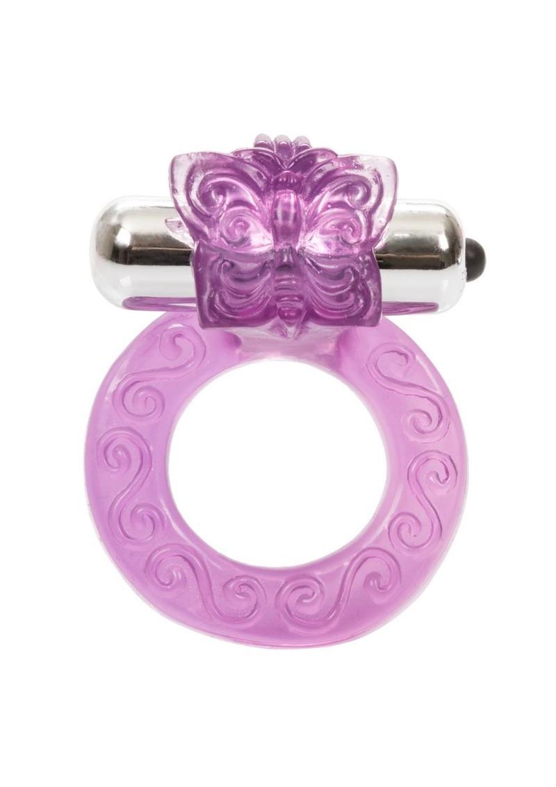 Intimate Butterfly Ring Vibrating Cock Ring with Clitoral Stimulation