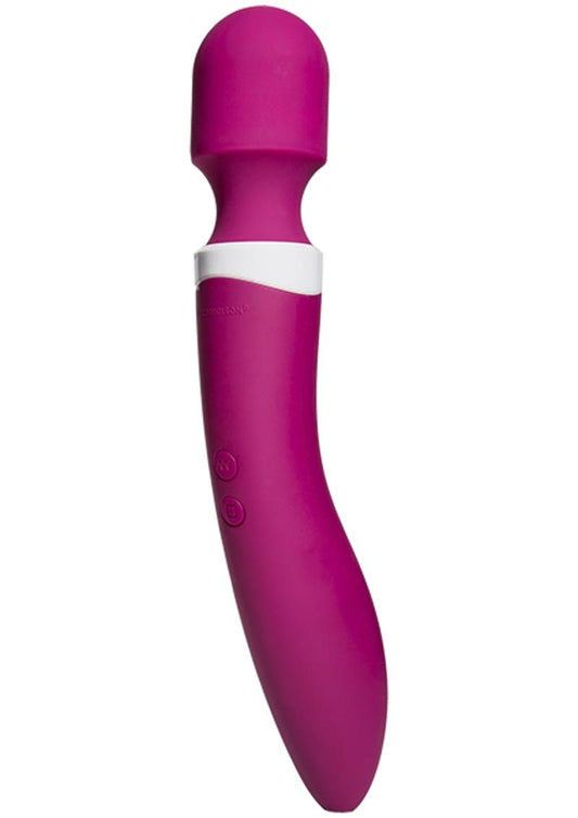 iVibe Select Silicone iWand USB Rechargeable Vibrator Waterproof - Pink - 10in