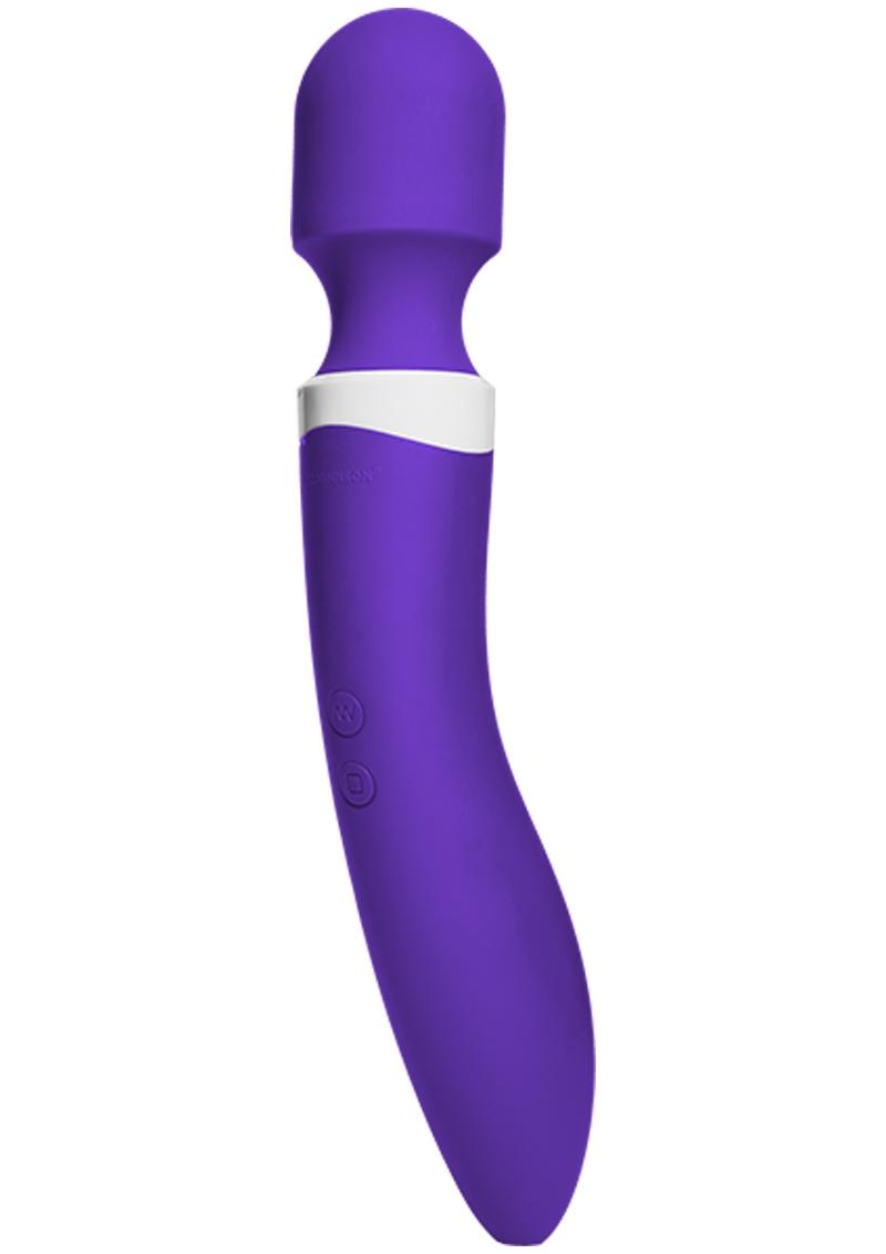 iVibe Select Silicone iWand USB Rechargeable Vibrator Waterproof - Purple - 10in