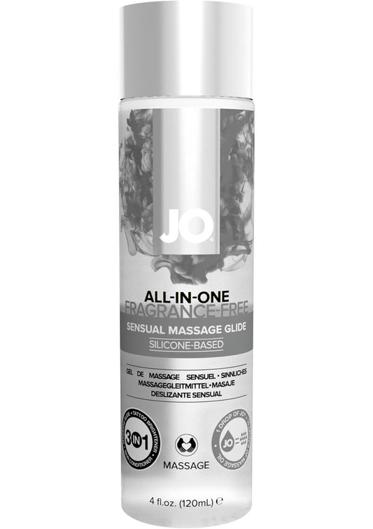 JO All-In-One Silicone Massage Glide Fragrance Free - 4oz