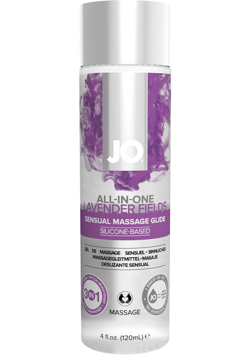 JO All-In-One Silicone Massage Glide - Lavender - 4oz