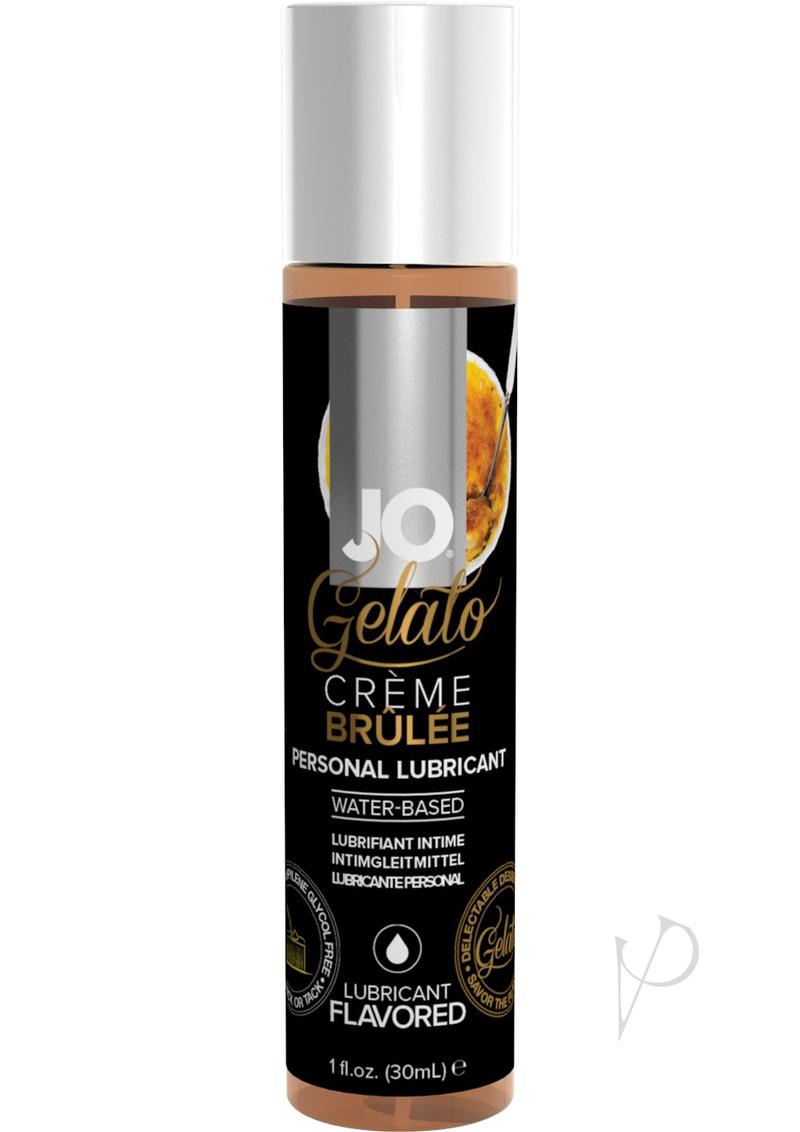 JO Gelato Water Based Flavored Lubricant Creme Brulee - 1oz