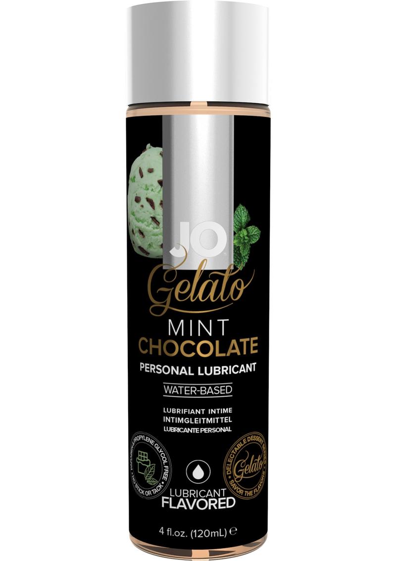 JO Gelato Water Based Flavored Lubricant Mint Chocolate - Chocolate - 4oz