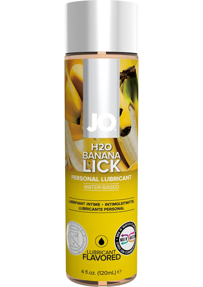 JO H2o Water Based Flavored Lubricant Banana Lick - 4oz