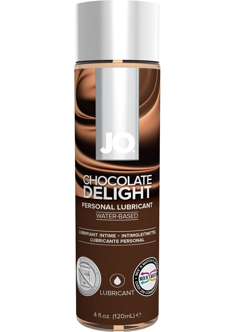 JO H2o Water Based Flavored Lubricant Chocolate Delight - Chocolate - 4oz