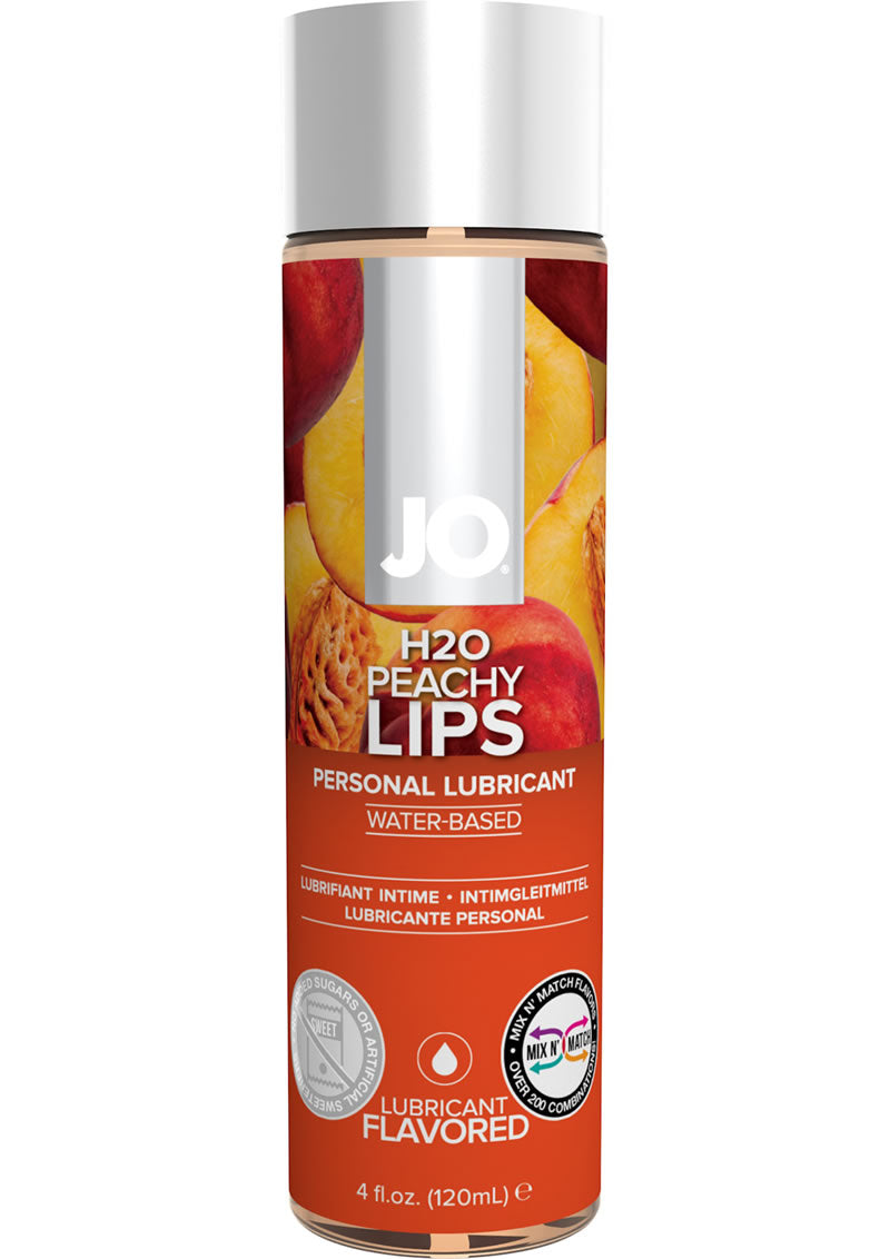 JO H2o Water Based Flavored Lubricant Peachy Lips - 4oz