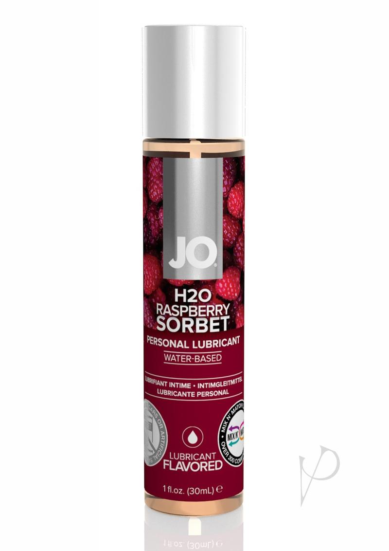 JO H2o Water Based Flavored Lubricant Raspberry Sorbet - 1oz