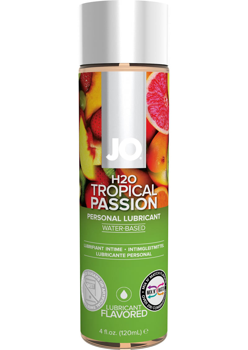 JO H2o Water Based Flavored Lubricant Tropical Passion - 4oz