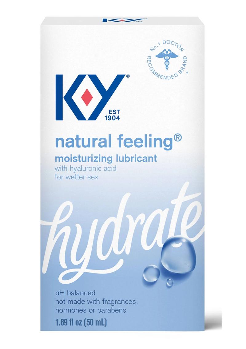 K-Y Hydrate Natural Feeling Moisturizing Lubricant with Hyaluronic Acid - 1.69oz