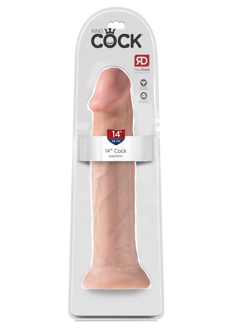 King Cock Dildo - Vanilla - 14in