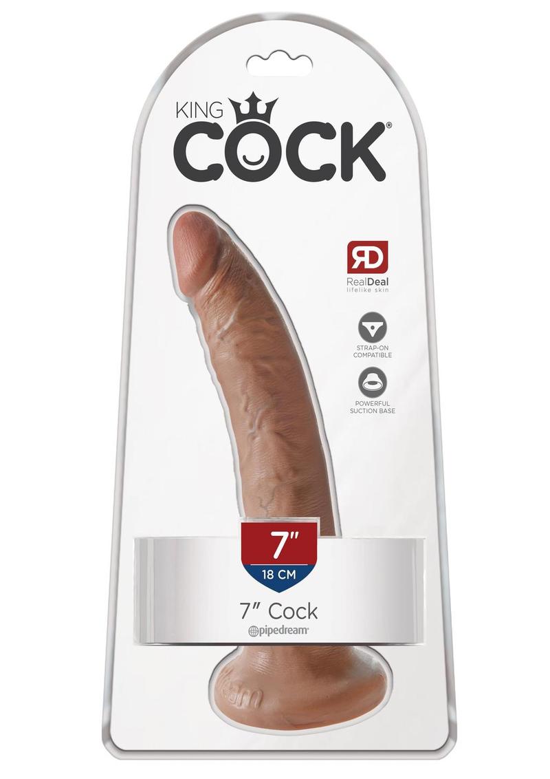 King Cock Dildo - Caramel - 7in