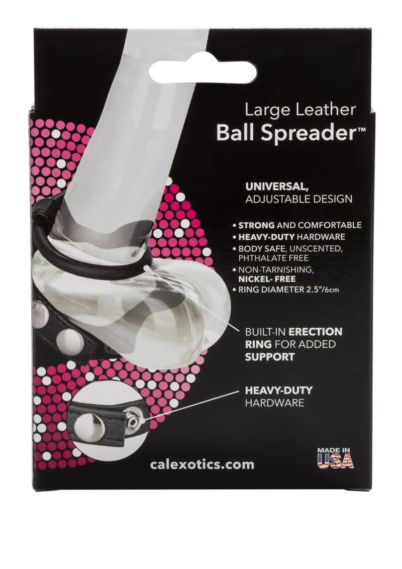 Leather Ball Spreader Cock Ring