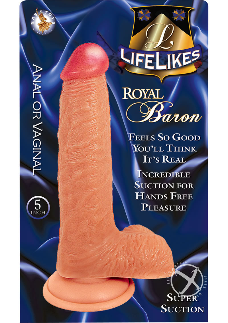 Lifelikes Royal Baron Dildo - Vanilla - 5in