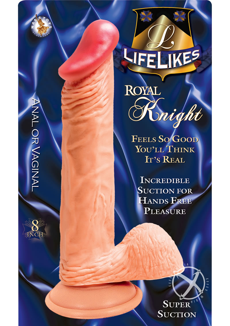 Lifelikes Royal Knight Dildo - Vanilla - 8in
