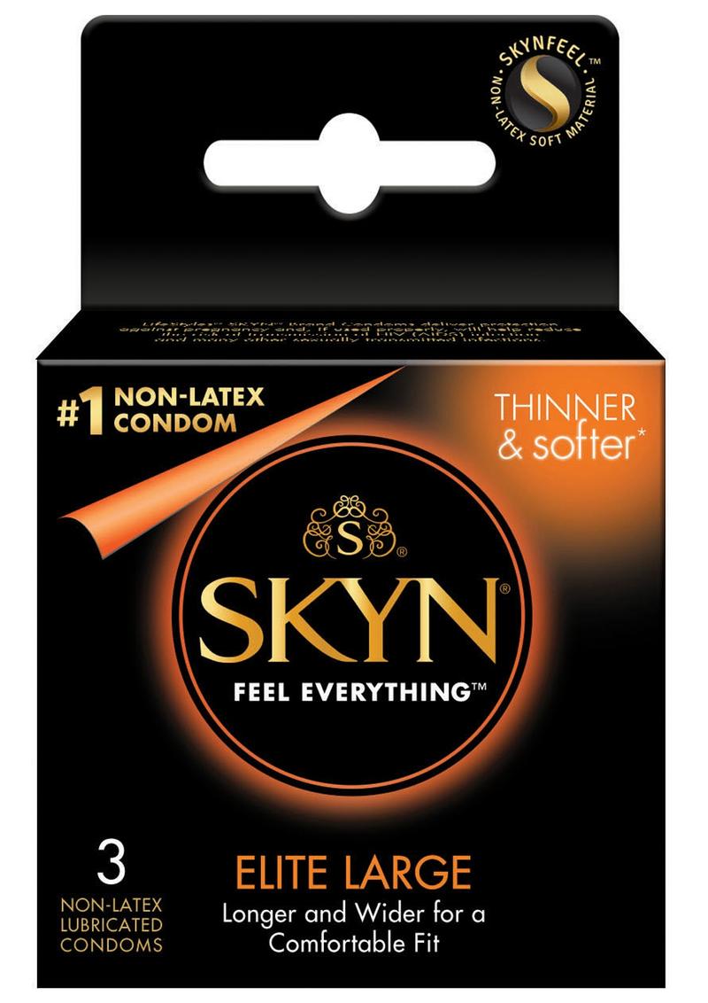 LifeStyles Skyn Elite Large Non Latex Lubricated Condoms - Large - 3-Pack