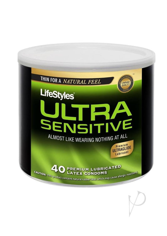 LifeStyles Ultra Lubricated 40 Latex Condoms - Bowl