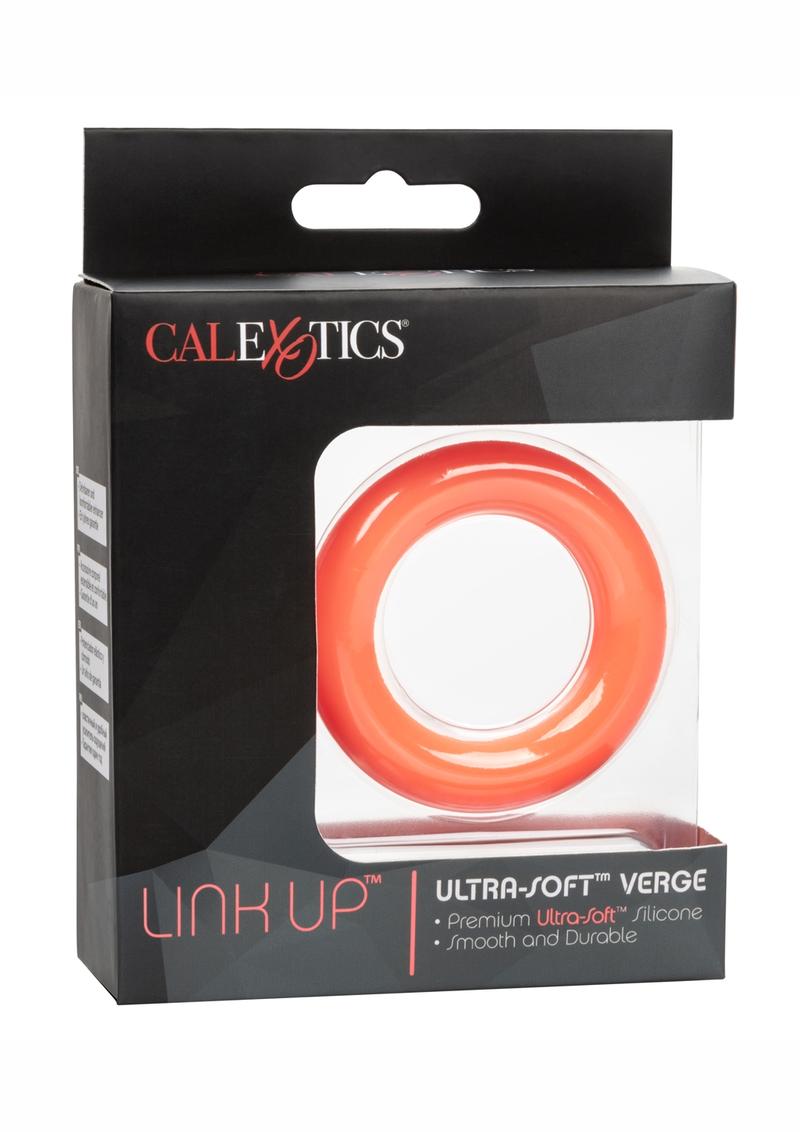 Link Up Ultra-Soft Verge Silicone Cock Ring - Orange