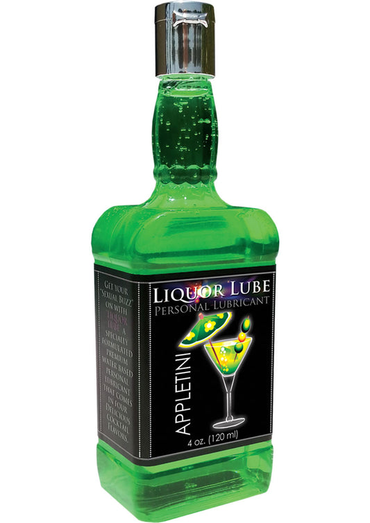 Liquor Lube Water Based Flavored Personal Lubricant Appletini - 4 Ounce