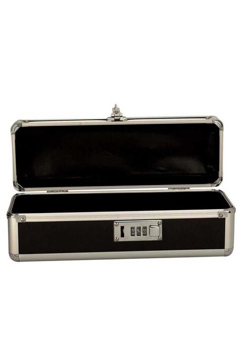 Lockable Vibrator Case - Black - Medium