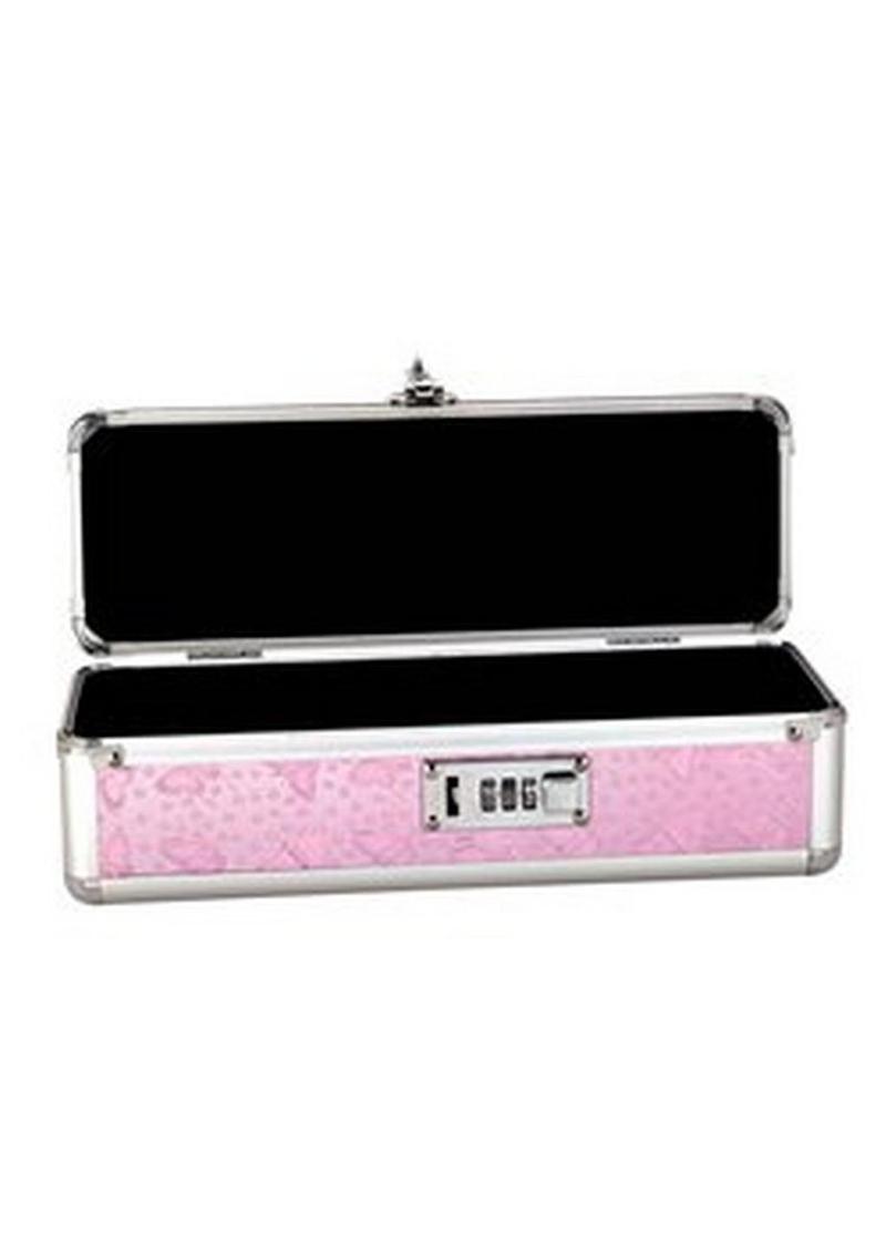 Lockable Vibrator Case - Pink - Medium/Small