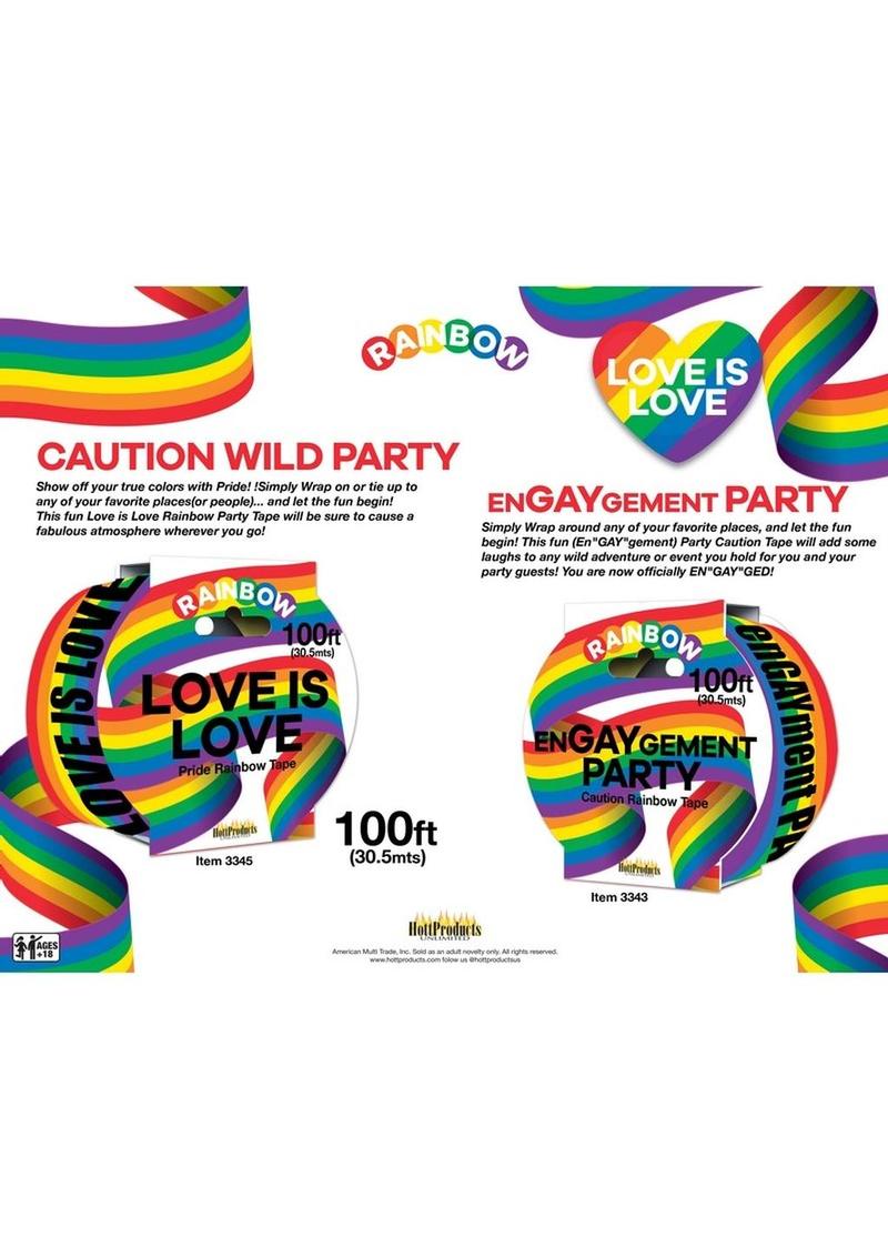 Love Is Love Rainbow Tape - Multicolor - 100ft
