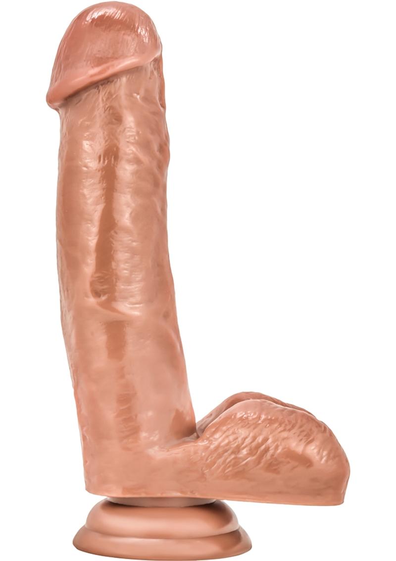 Loverboy The Kingpin Dildo with Balls - Caramel - 7in