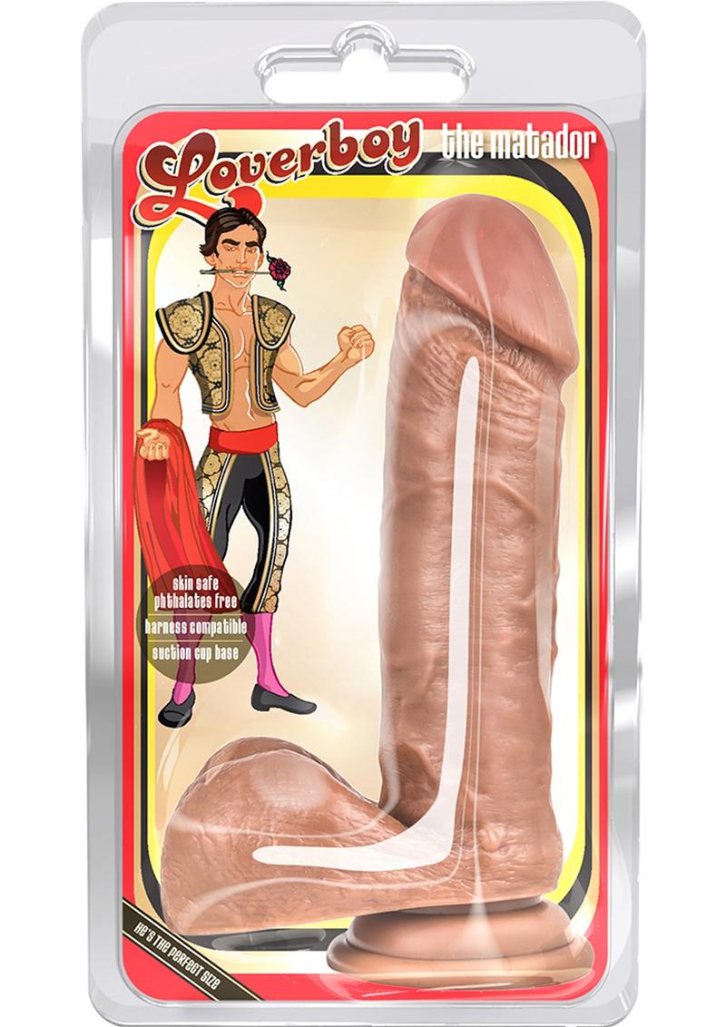 Loverboy The Matador Dildo with Balls - Caramel - 8in