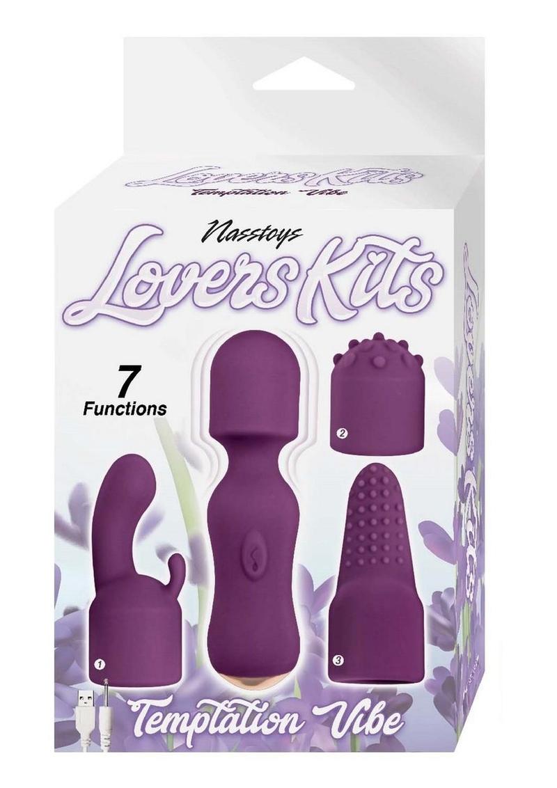 Lovers Kits Temptation Rechargeable Silicone Vibrator - Eggplant/Purple