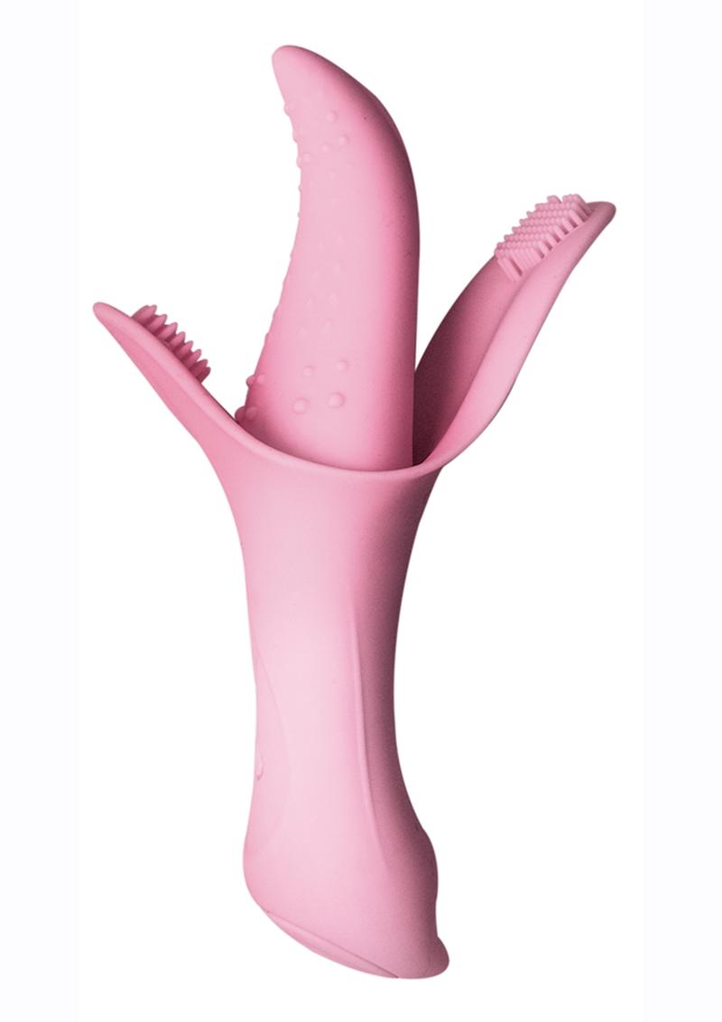 Luv Magic Tongue Silicone Rechargeable Clitoral Stimulator - Pink
