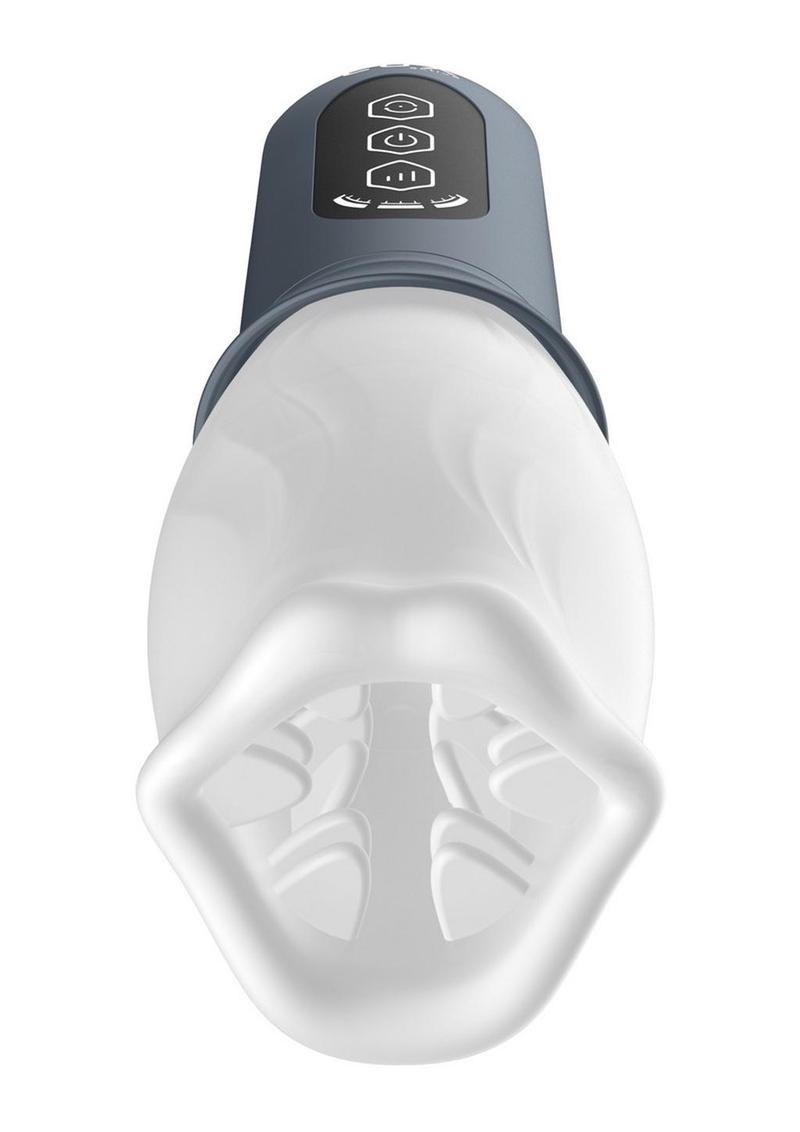 Lux Active First Class Rechargeable Rotating Masturbator - Blue/Navy/White